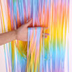 Picture of DOOR CURTAIN GRADIENT COLOURS PASTEL